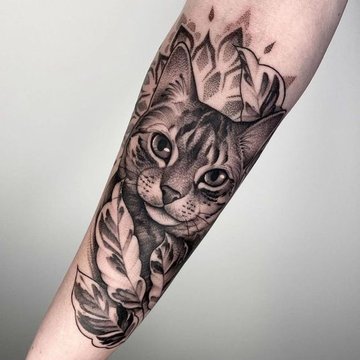 значението на татуировка Котарак