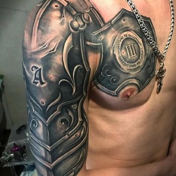 Скици на татуировки на доспехи