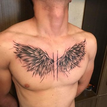 Татуировка с крило