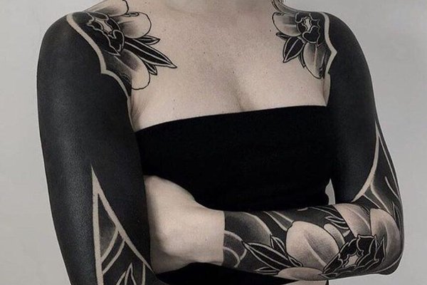 Blackwork tattoo style