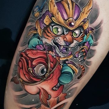 New school tattoo style