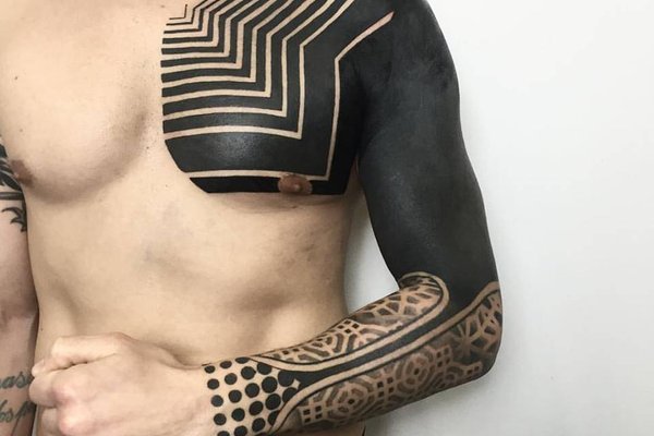 Blackwork tattoo style