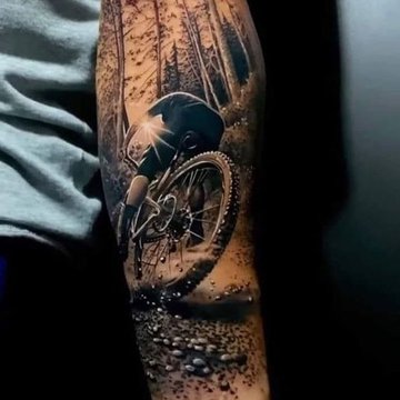 Скици на татуировка на велосипед